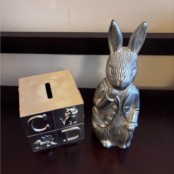 Godinger Piggy Bank Set - Rare - Vintage - Picture 3 of 6